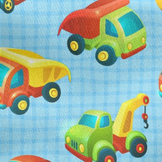 Trucks And Trailers Jersey Backed Fleece
