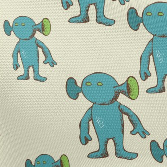 Strange Alien Shape Pongee