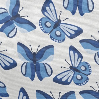 Psychedelic Color Butterfly Pongee