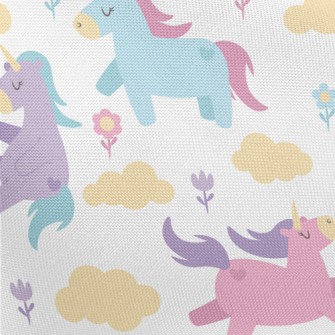 Elegant Three-color Unicorn Pongee