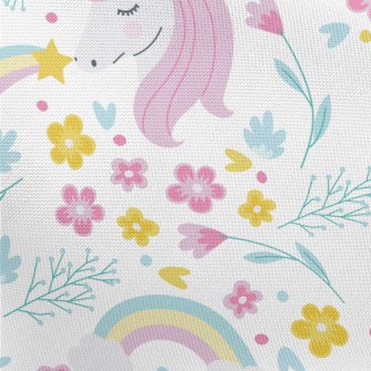 Rainbow Noble Unicorn Pongee