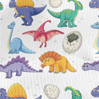 Colorful Dinosaur World Stretch Jersey
