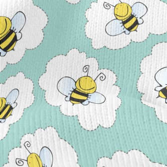 Hardworking Bees In The Clouds Stretch Jersey