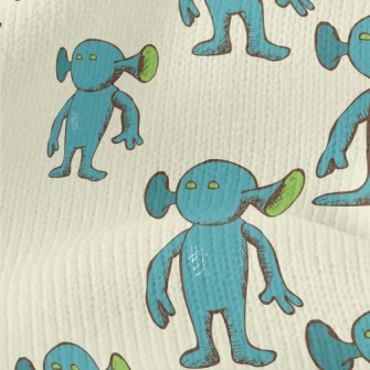 Strange Alien Shape Stretch Jersey