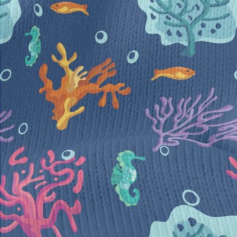 Mysterious Colorful Coral Stretch Jersey