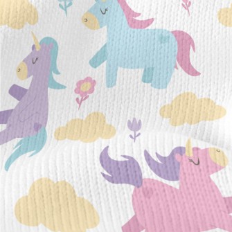 Elegant Three-color Unicorn Stretch Jersey