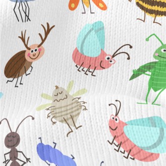 Lively Smiling Insect Kingdom Stretch Jersey
