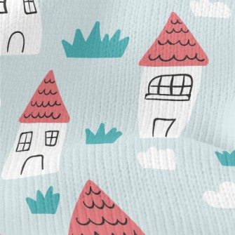Little Red House In The Fields Stretch Jersey