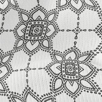 Retro Totem Flower Stretch Jersey