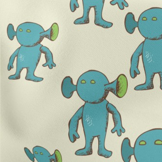 Strange Alien Shape Lightweight Cotton Poplin