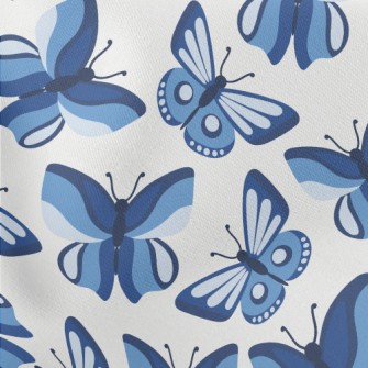 Psychedelic Color Butterfly Lightweight Cotton Poplin