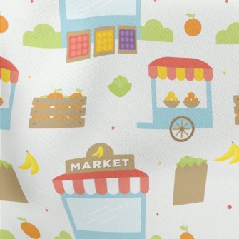 Banana Fruit Supermarket Lightweight Cotton Poplin