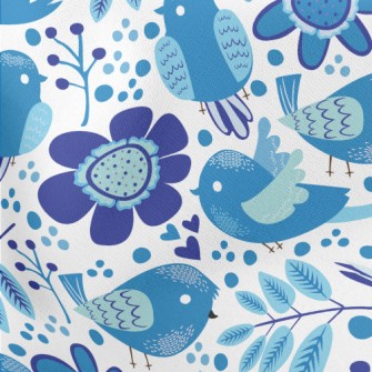 Stunning And Rare Birds Lightweight Cotton Poplin