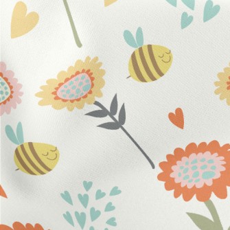 Garden Flying Bee Lightweight Cotton Poplin
