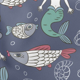 Quiet And Beautiful Mermaid Lightweight Cotton Poplin