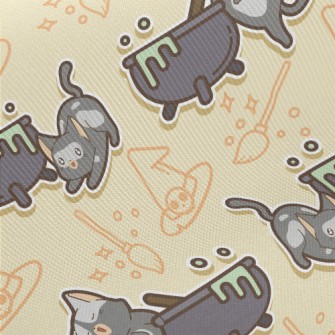 Magic Kitten Witch Midweight Cotton Poplin