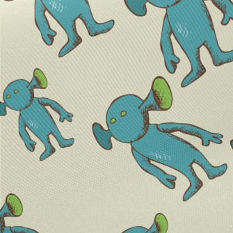 Strange Alien Shape Midweight Cotton Poplin