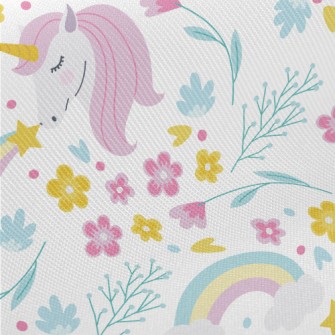 Rainbow Noble Unicorn Midweight Cotton Poplin