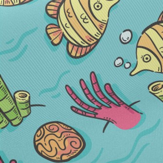 Wonderful Underwater World Midweight Cotton Poplin