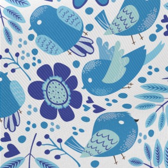 Stunning And Rare Birds Midweight Cotton Poplin