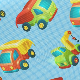 Trucks And Trailers Midweight Cotton Poplin