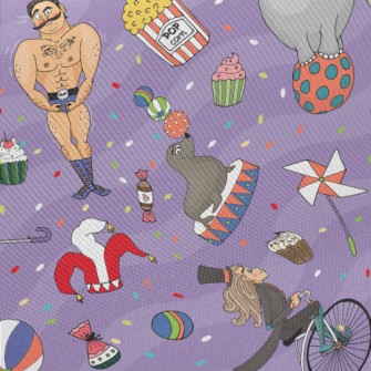 Juggling Funny Circus Midweight Cotton Poplin