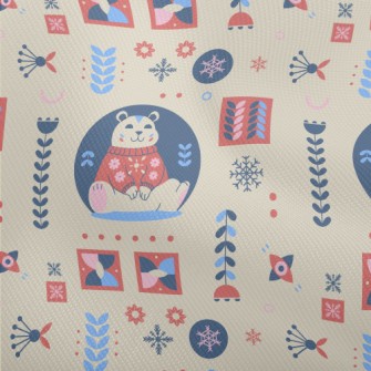 Snowflakes And Cute Polar Bear Dobby