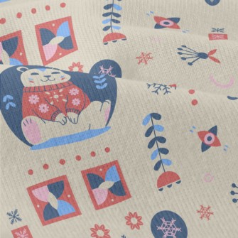 Snowflakes And Cute Polar Bear Modern Jersey
