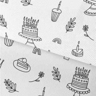 Simple Line Birthday Celebrati Waterproof Oxford