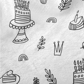 Simple Line Birthday Celebrati Minky