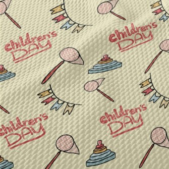 Children's Toys And Insect Birdseye Piqué