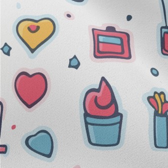 Love Heart And Girls Supplies  Chiffon