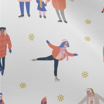 People Skating Together In Win Chiffon