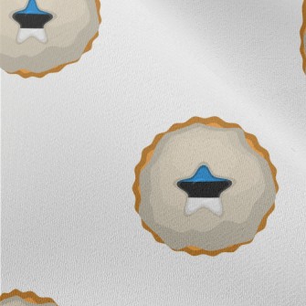 Estonian Flag Cookies Chiffon