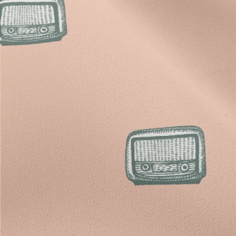 Small Hand-painted Retro Radio Chiffon