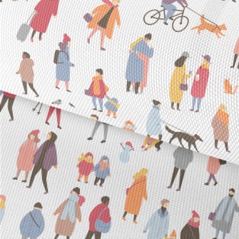 Autumn Colorful People Waterproof Oxford