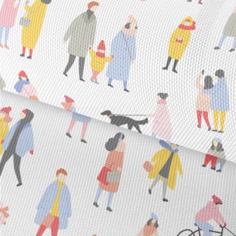 Various People In Autumn Waterproof Oxford