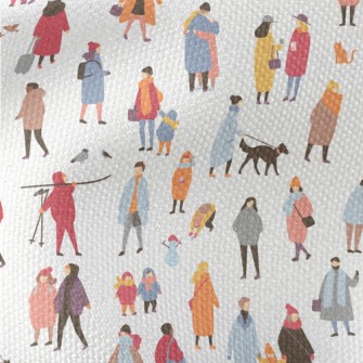 Autumn Colorful People Waterproof Canvas