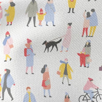 Various People In Autumn Waterproof Canvas
