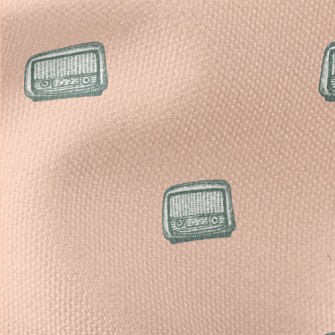 Small Hand-painted Retro Radio Waterproof Canvas