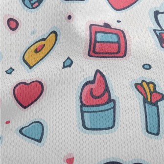 Love Heart And Girls Supplies  Athletic Mesh Flat Back