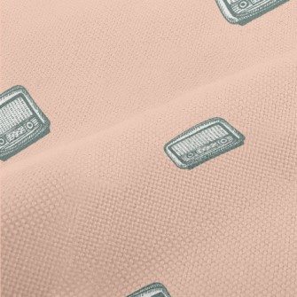 Small Hand-painted Retro Radio Performance Linen