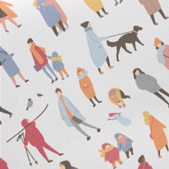 Autumn Colorful People Twill