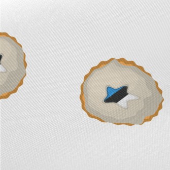 Estonian Flag Cookies Twill