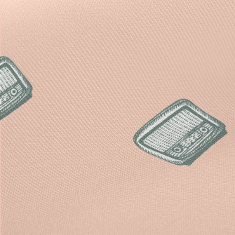 Small Hand-painted Retro Radio Twill