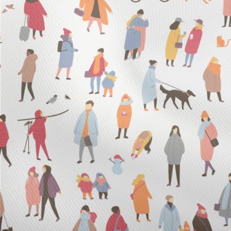 Autumn Colorful People Dobby