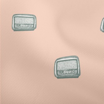 Small Hand-painted Retro Radio Dobby