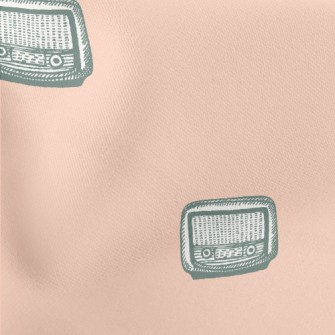 Small Hand-painted Retro Radio Stretch Ponte