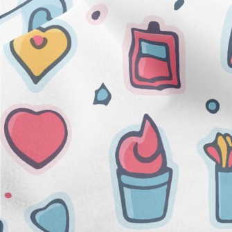 Love Heart And Girls Supplies  Micro Fleece