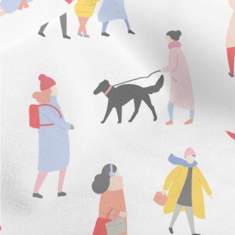 Various People In Autumn Micro Fleece